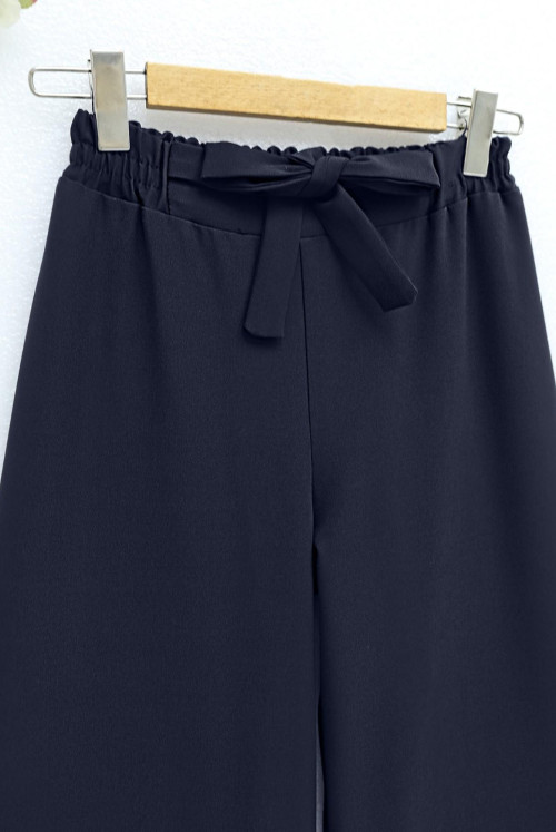 Double Fabric waisted Belted Plentiful Trotter Pants -Laci