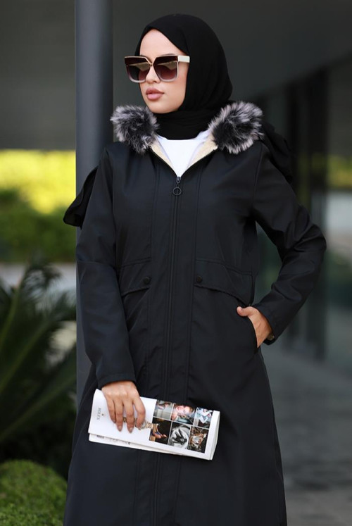 Denis Fitted Hijab Mont 589 - Black