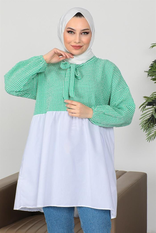 Eldim oversize Hijab Tunics 476 - Green