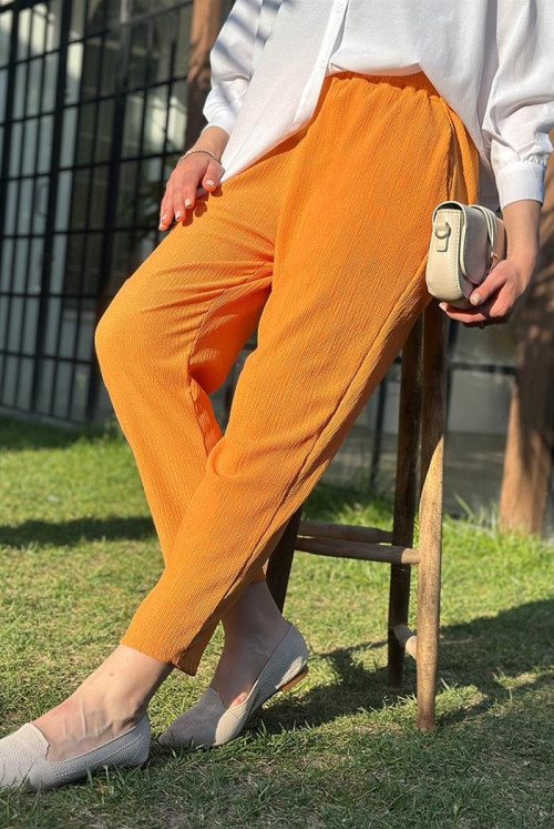 Perla Pockets Hijab Pants 529 - Orange