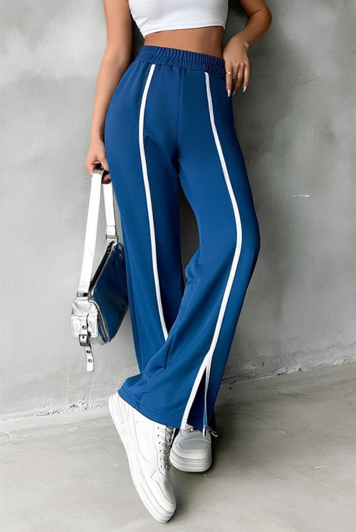 Slash Detay Pockets Pants 839 - Navy blue