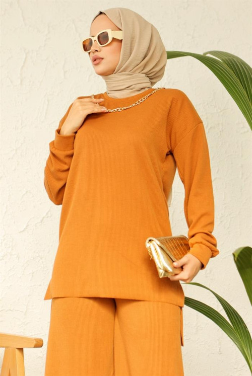 chained Hijab Suit 702 - Taba