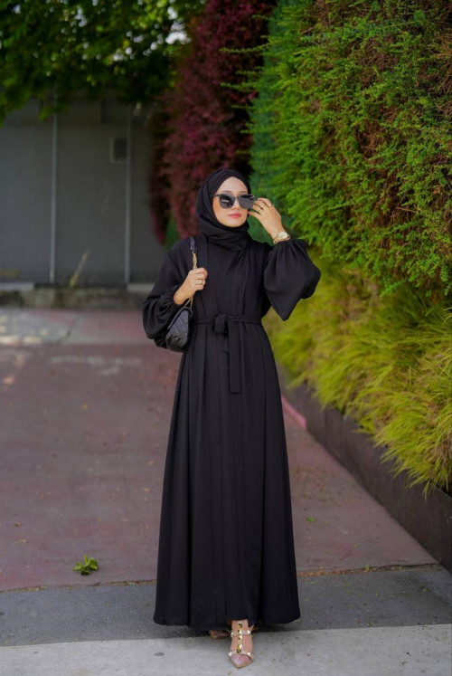 Black abaya Ns