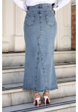 Pockets Jeans Skirt TSD240509 Light blue