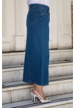 Pockets Jeans Skirt TSD240509 Blue
