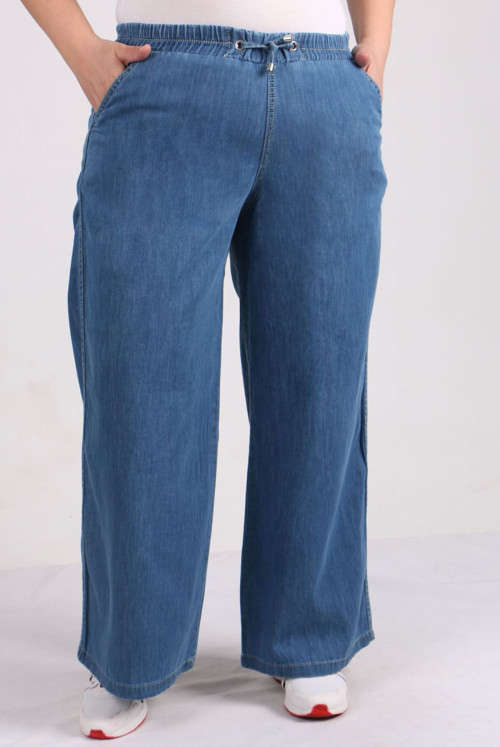 29000 Plus Size Plentiful Trotter Jeans Pants - Light Navy blue