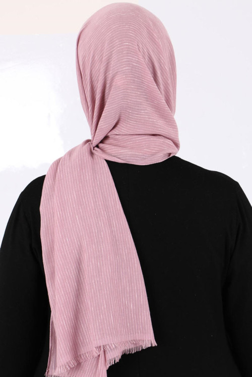 17070 Kırçıllı Cotton Wrap-Pink