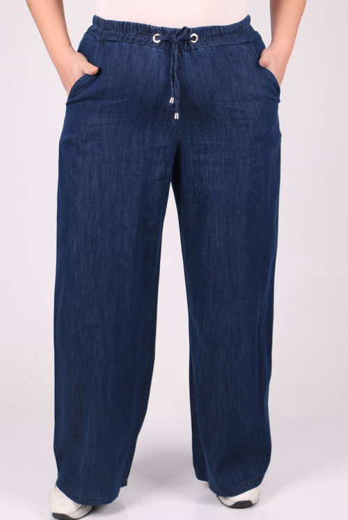 29000 Plus Size Plentiful Trotter Jeans Pants - Navy blue