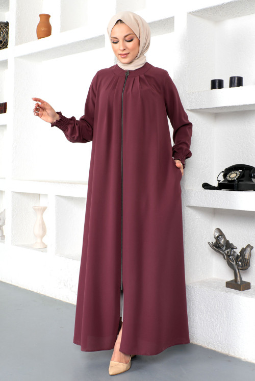 arm Gipe Elastic Hijab Abayas TSD230332 Rose Kurusu