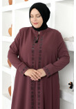 Pul Inlaid Hijab Abayas TSD230330 Rose Kurusu