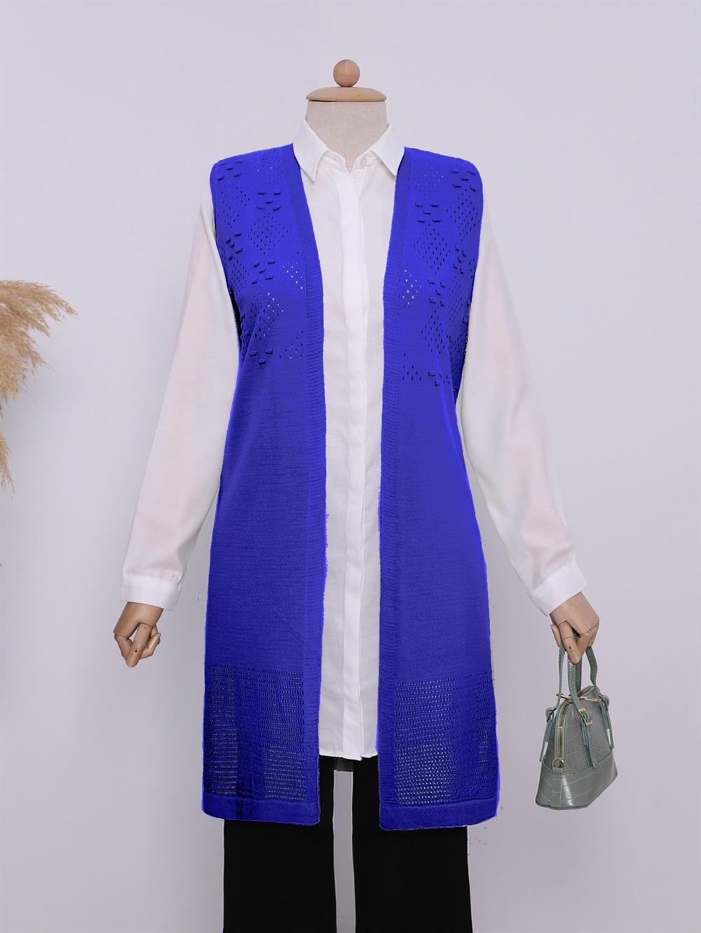 Ajurlu Ponponlu Araboy Knitwear Vest  -Saks