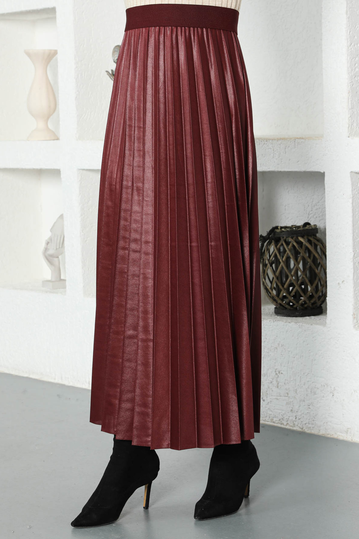 modest long denim skirts