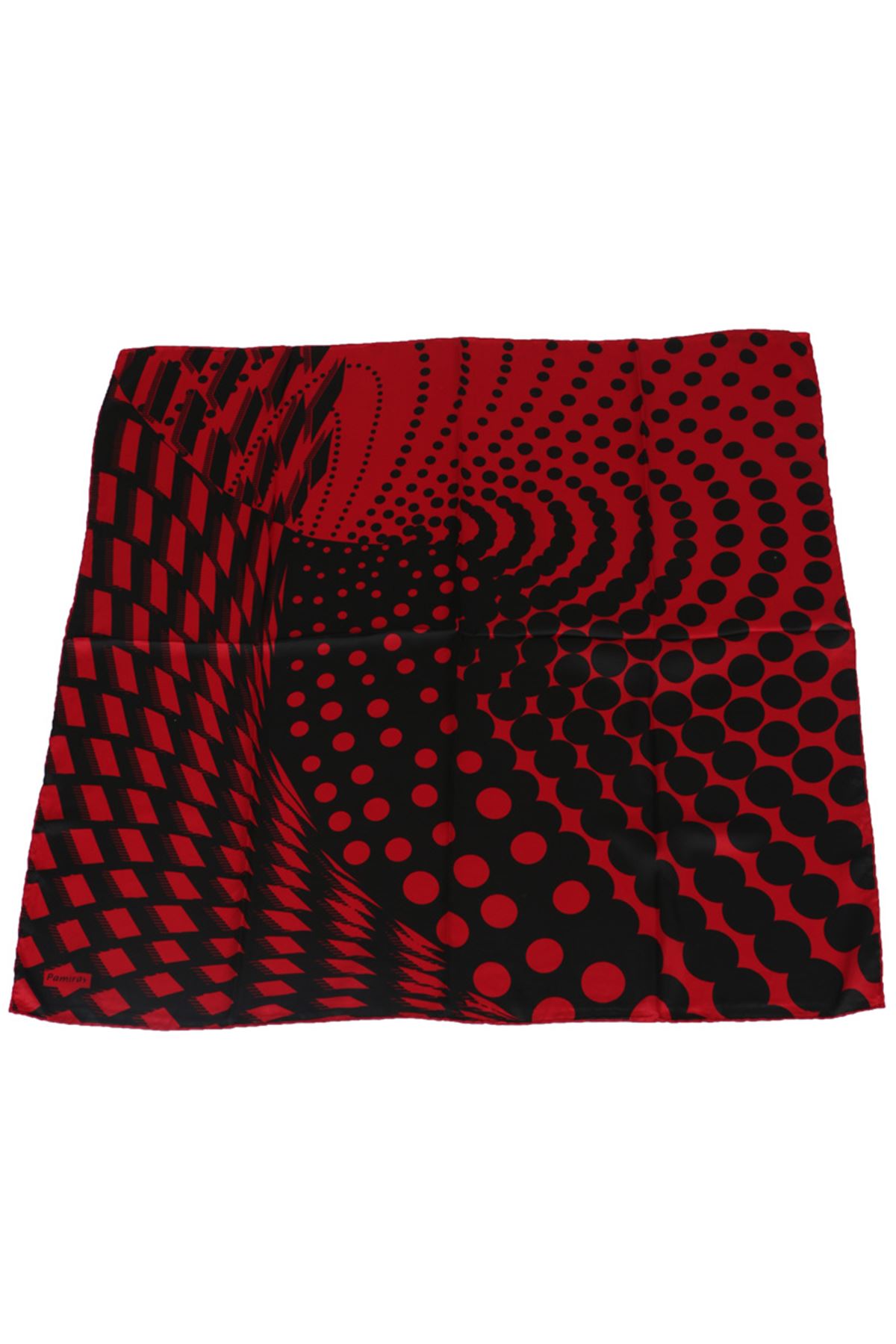 17104 Optik Patterned Twill Scarf - Red