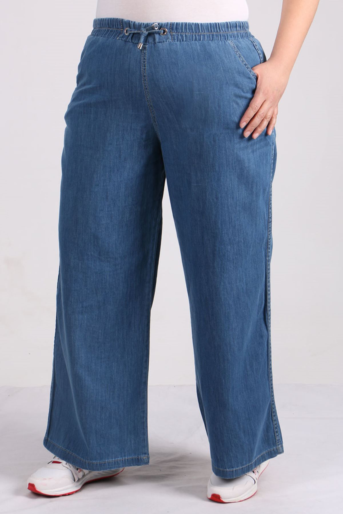 29000 Plus Size Plentiful Trotter Jeans Pants - Light Navy blue