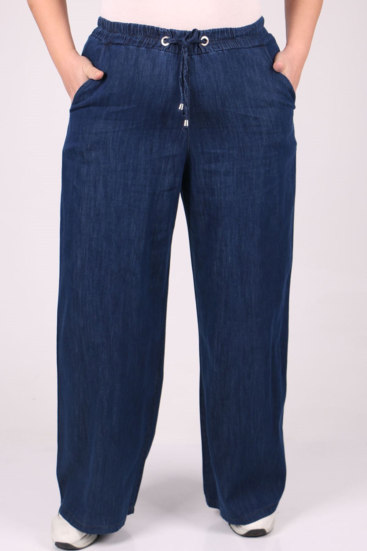 29000 Plus Size Plentiful Trotter Jeans Pants - Navy blue