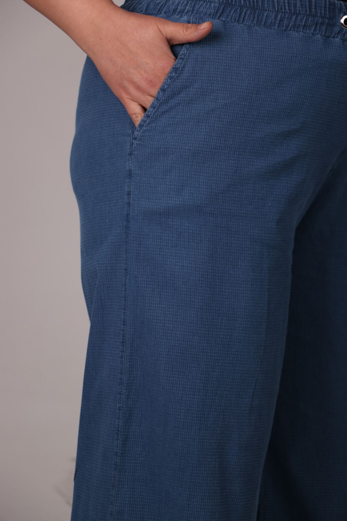 29000-1 Plus Size Piti Kareli Plentiful Trotter Jeans Pants - Blue
